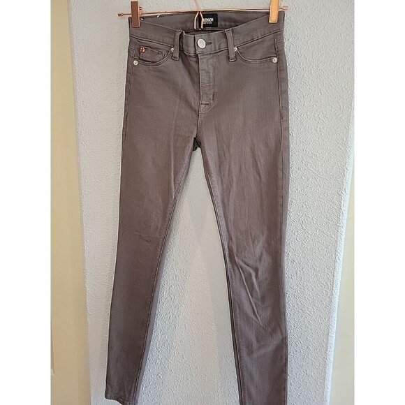 Hudson Womens Size 25 Gray Nico Midrise Super Skinny Jeans - Picture 2 of 7